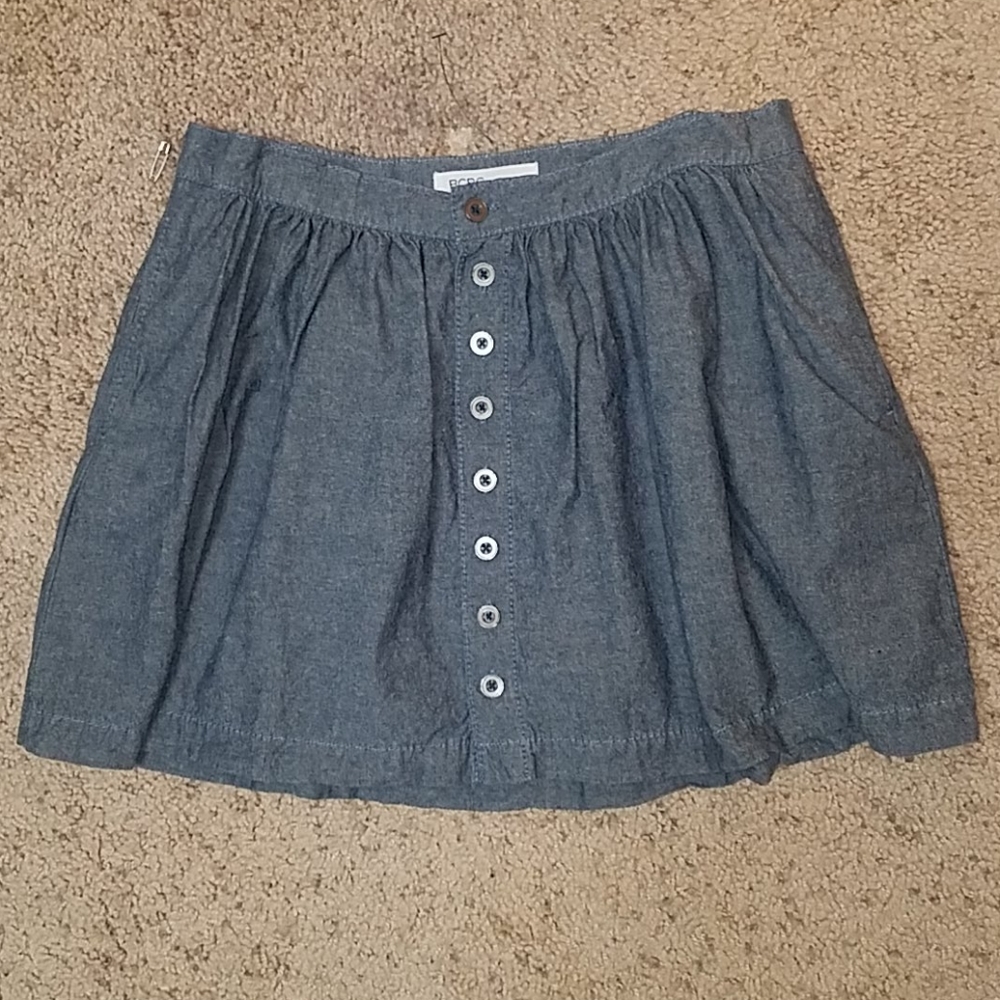 BCBGeneration denim look mini skirt